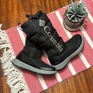 Columbia Women's Paninaro Omni-Heat Waterproof Winter Boots Black Size 8